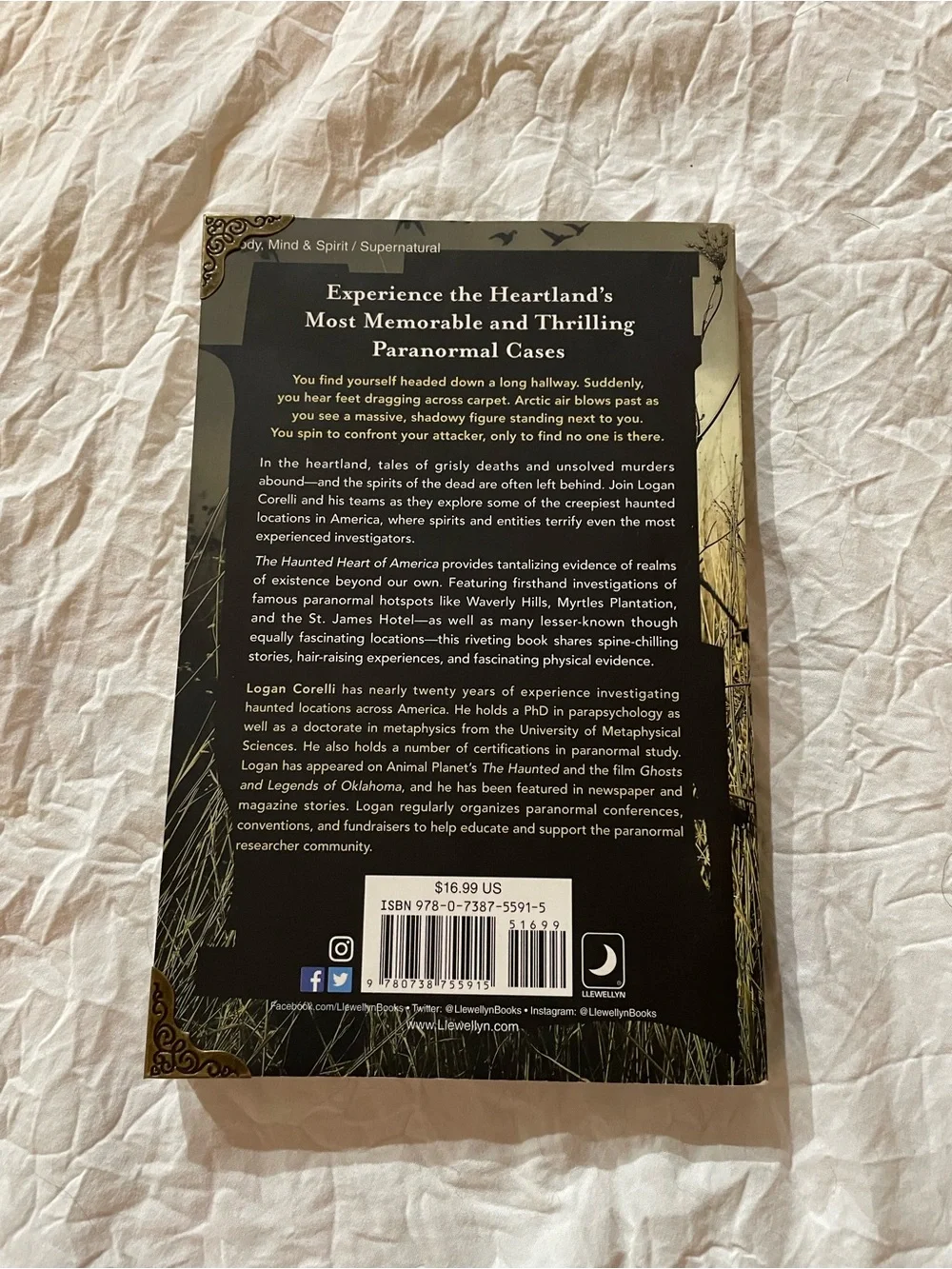 The Haunted Heart of America paperback by Logan Corelli